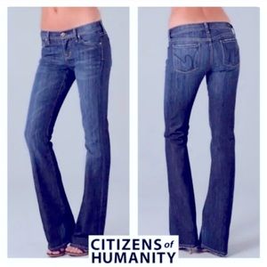 Citizens of Humanity Jeans Ingrid 002 Low Rise Flare Medium Wash Denim Sz 28x32